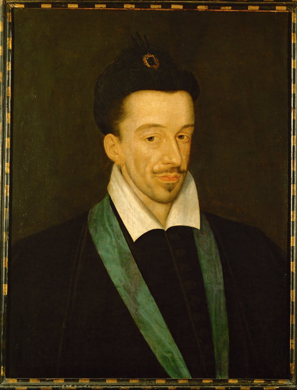Heinrich III., König von Frankreich, mit dem blauen Band des Ordens des Heiligen Geistes von François Quesnel