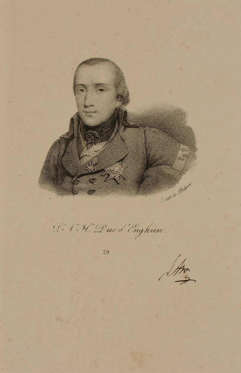 Louis Antoine Henri de Bourbon (1772-1804), Herzog von Enghien im Conde-Uniform von Francois Seraphin Delpech