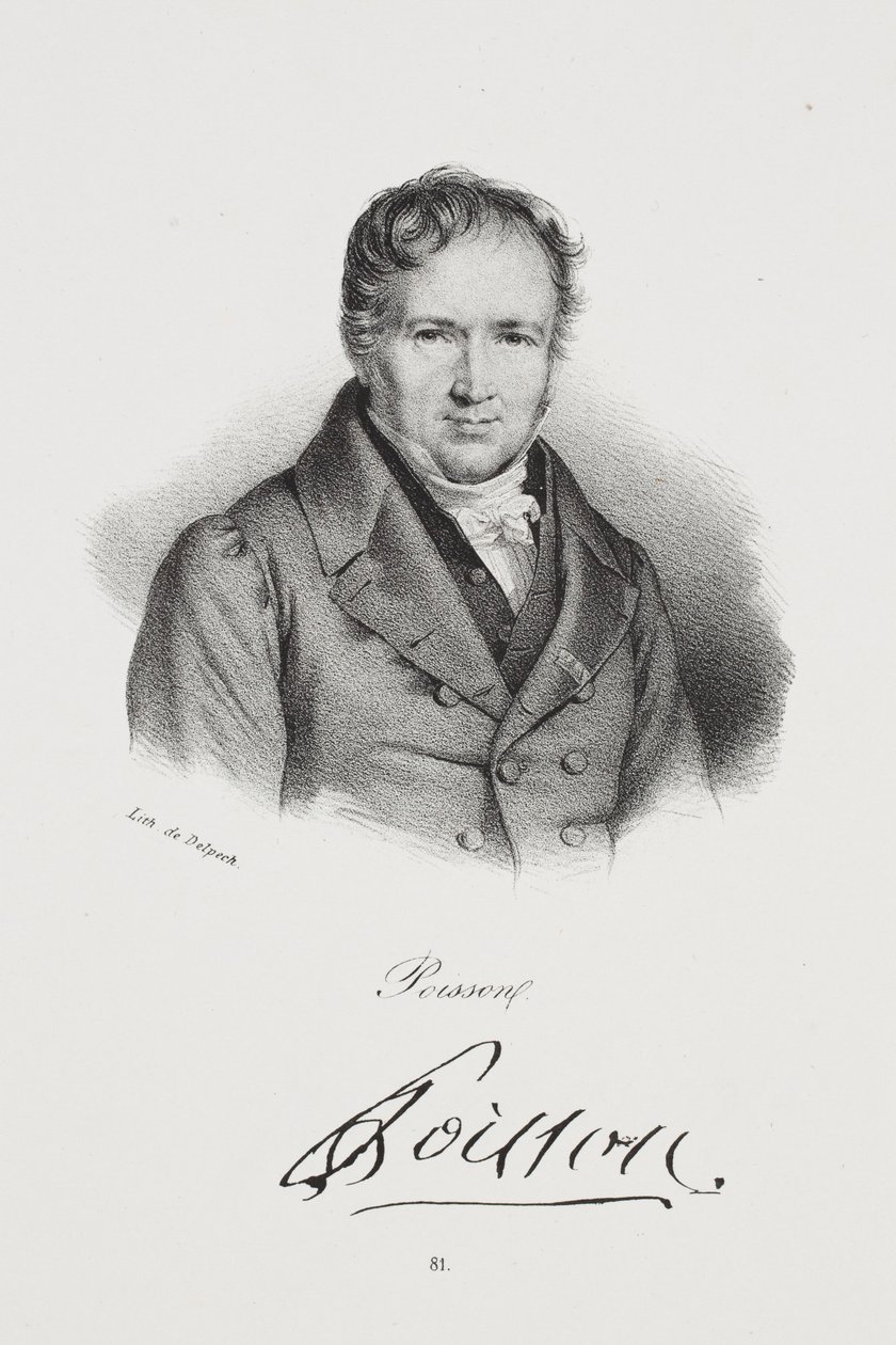 Porträt von Siméon Denis Poisson von Francois Seraphin Delpech