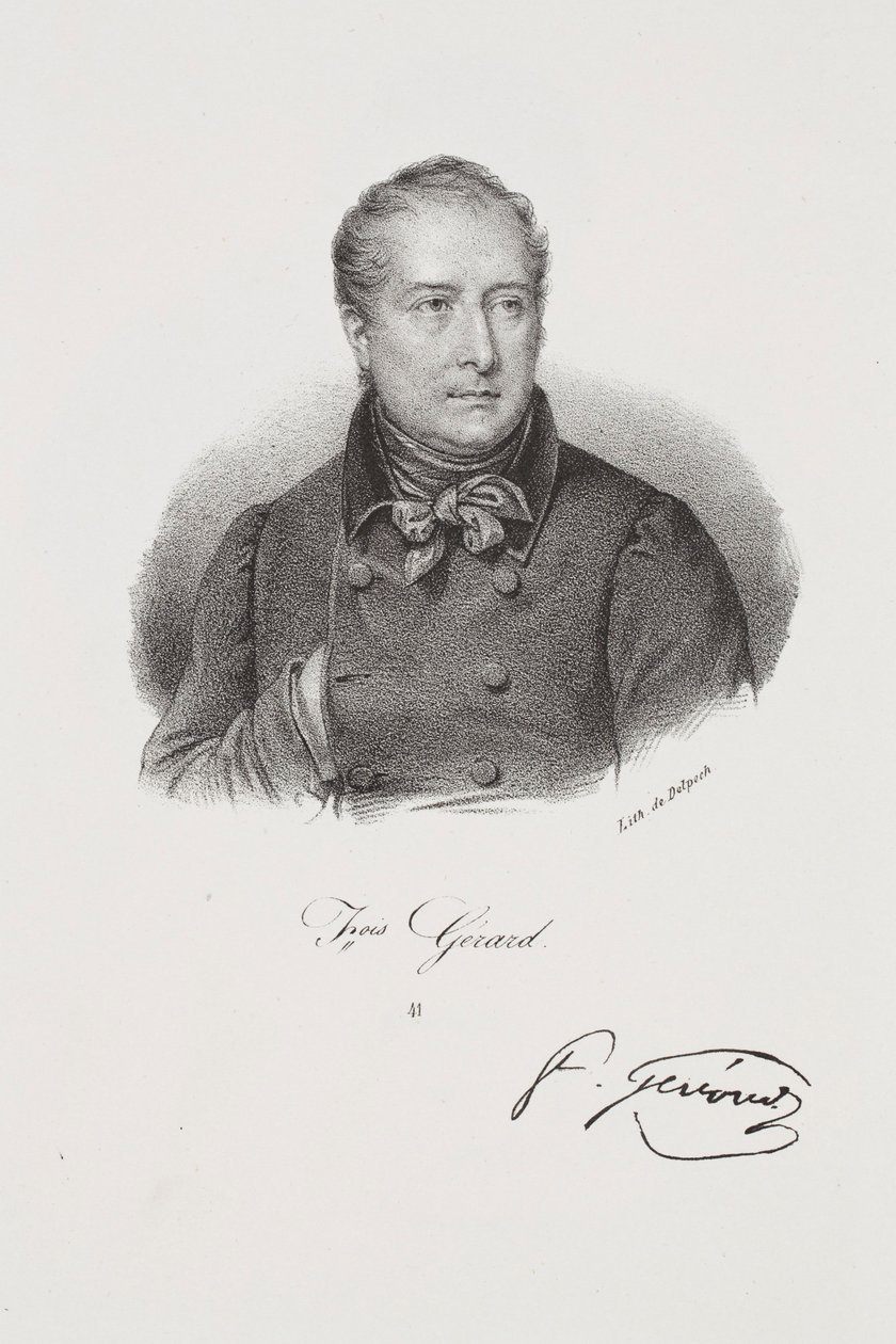 Porträt des Malers François Gérard von Francois Seraphin Delpech