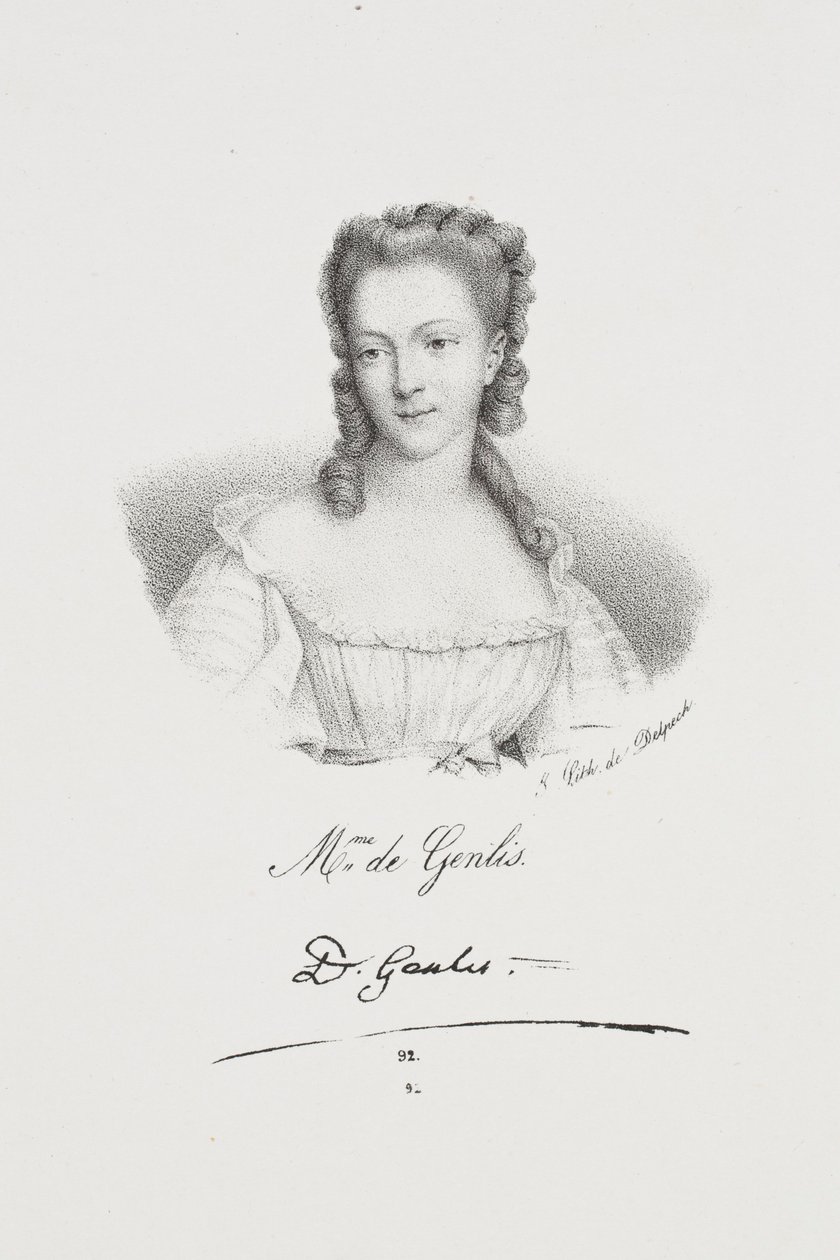 Porträt der Schriftstellerin Félicité de Genlis von Francois Seraphin Delpech
