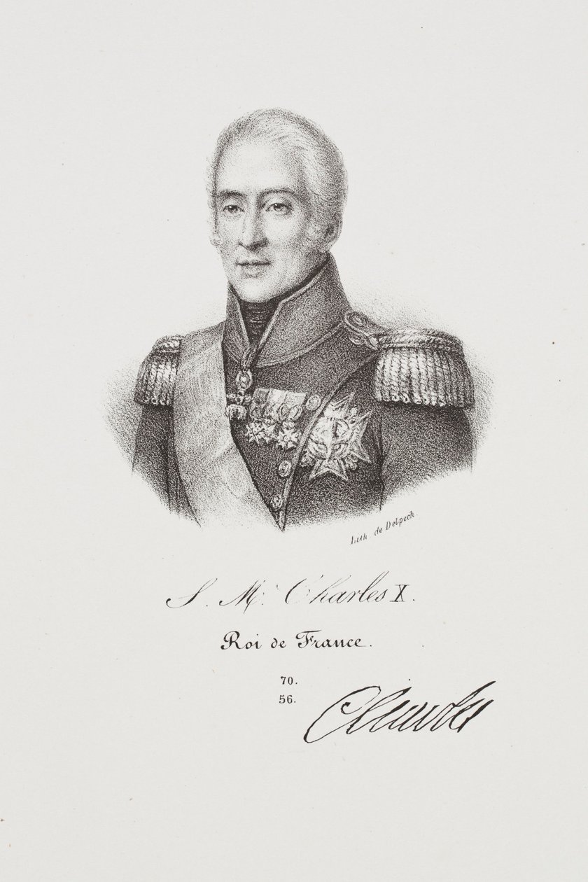 Porträt von König Charles X von Francois Seraphin Delpech