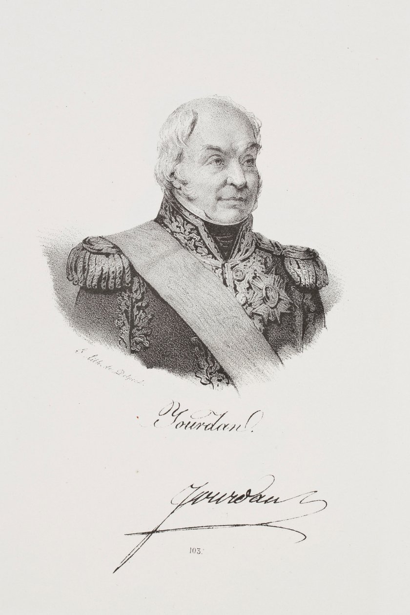 Porträt von Marschall Jean-Baptiste Jourdan von Francois Seraphin Delpech