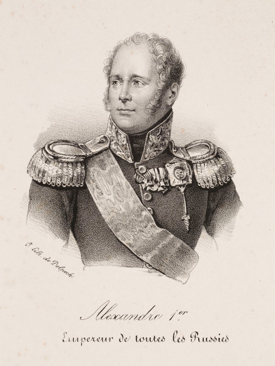 Porträt von Zar Alexander I. von Russland von Francois Seraphin Delpech