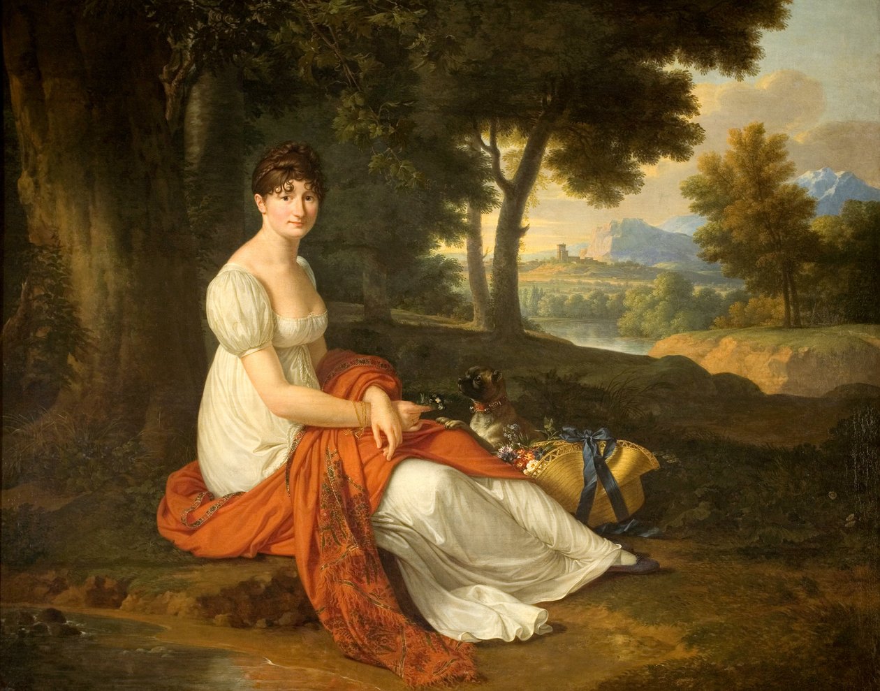 Porträt von Elżbieta Skotnicka geb. Laskiewicz (1781–1849), Ehefrau von Michał Skotnicki von Francois Xavier Fabre