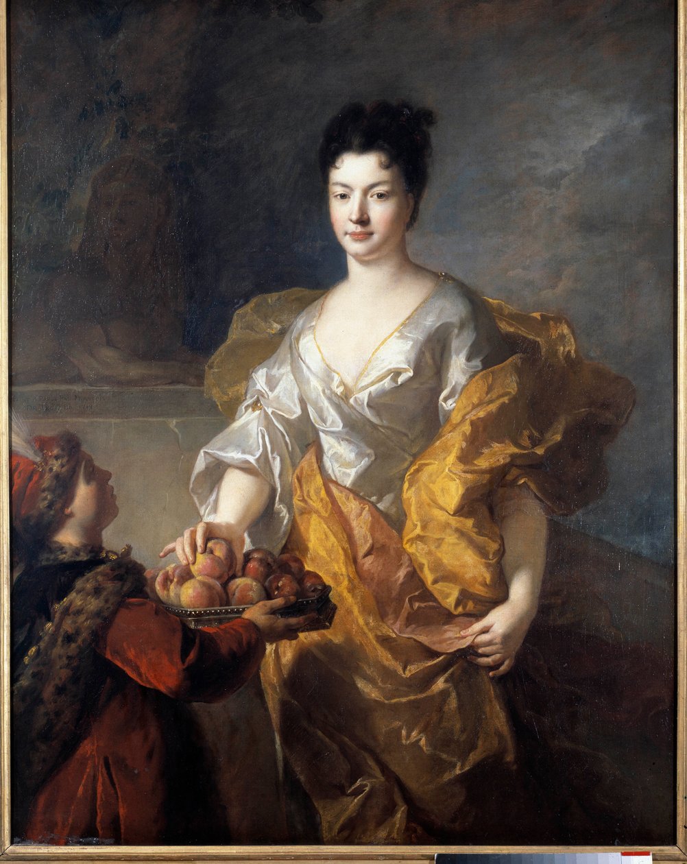 Porträt der Herzogin von La Force. Gemälde von François de Troy (1645 - 1730) von Francois de Troy