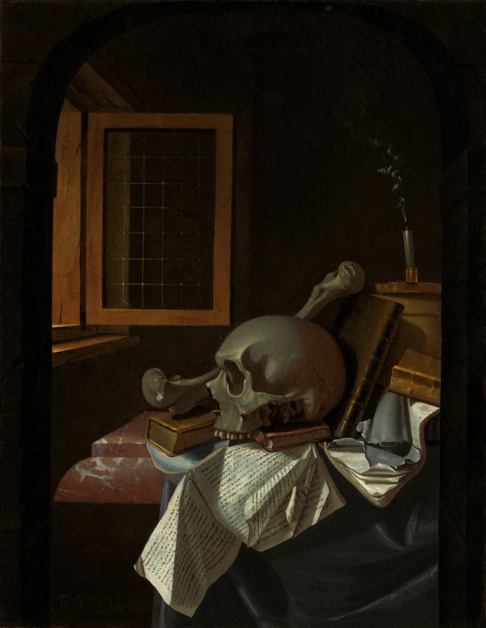 Vanitas Stillleben, ca. 1650 von Francois van Daellen