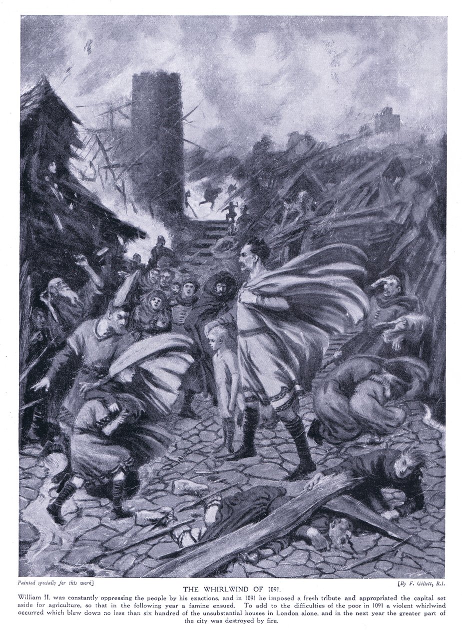 Der Wirbelsturm von 1091, 1920er Jahre von Frank Gillett
