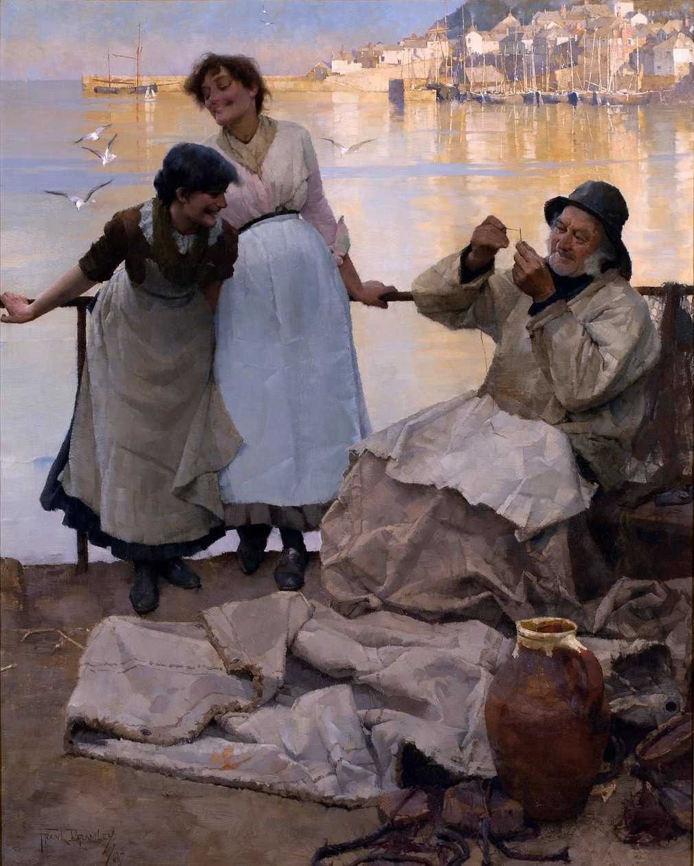 Augen und keine Augen, 1887 von Frank Bramley