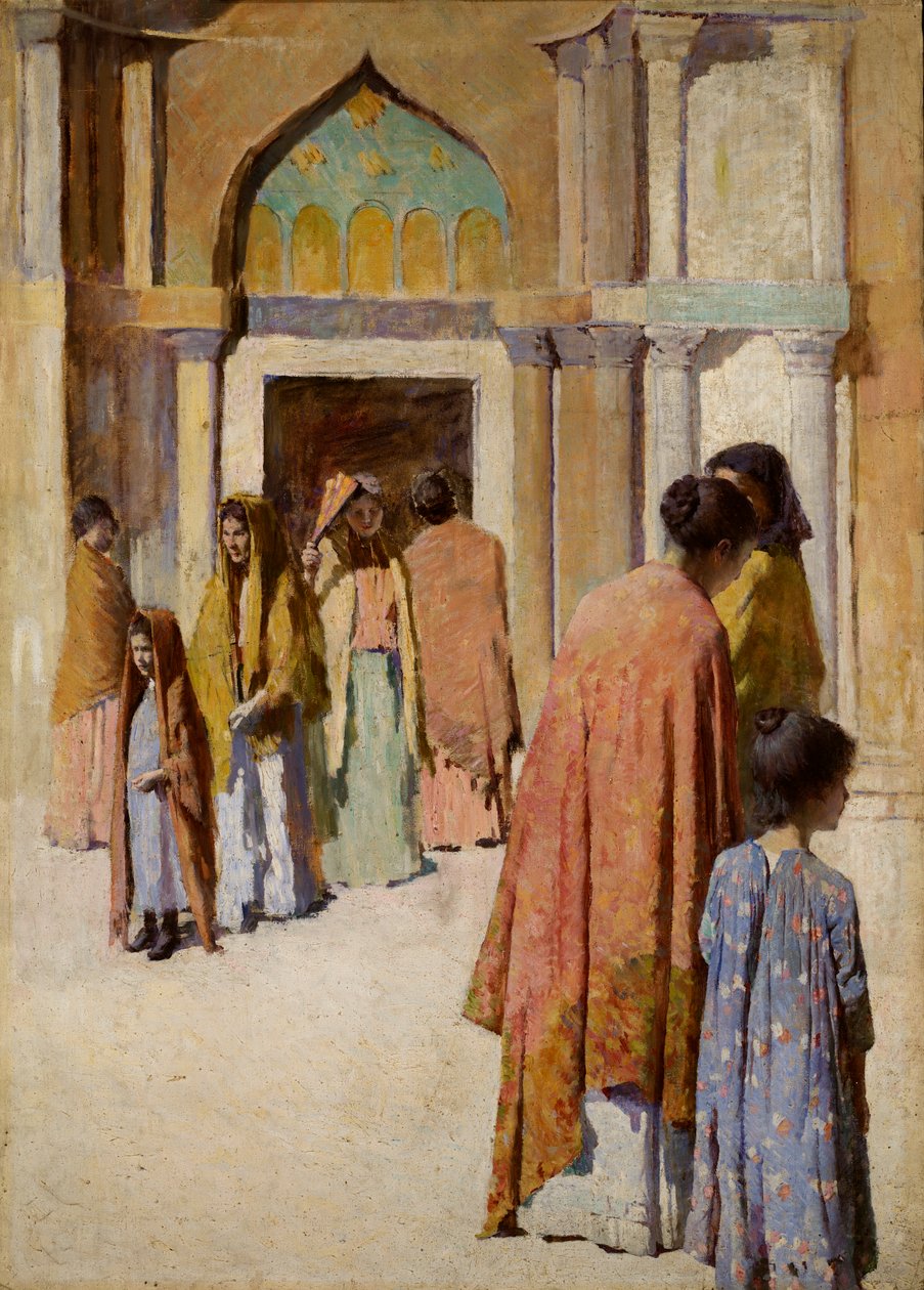 Frauen bei den Treppen Nr. I, n.d. von Frank Edwin Scott