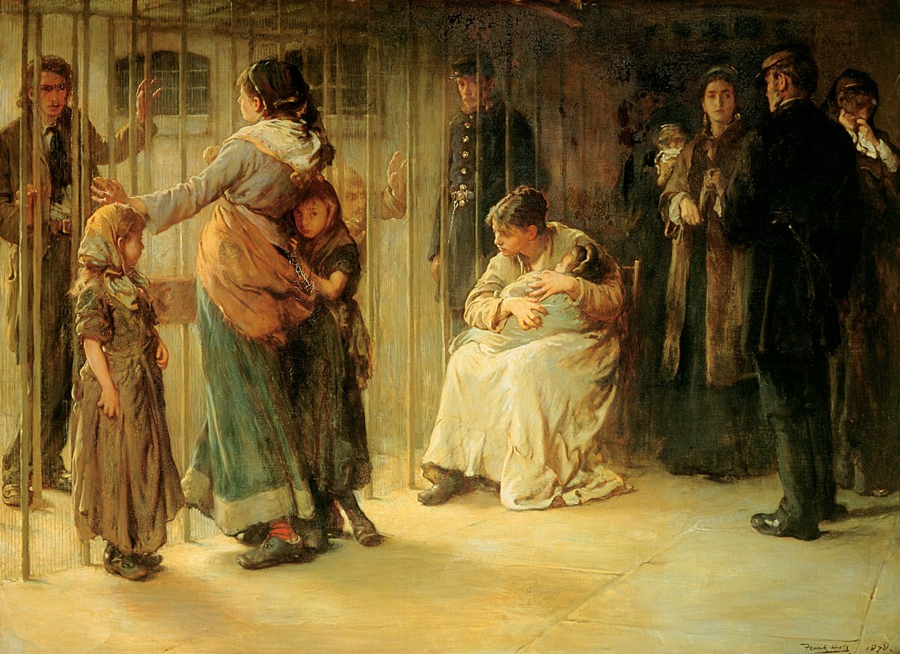 Newgate: Für den Prozess angeklagt, 1878 von Frank Holl