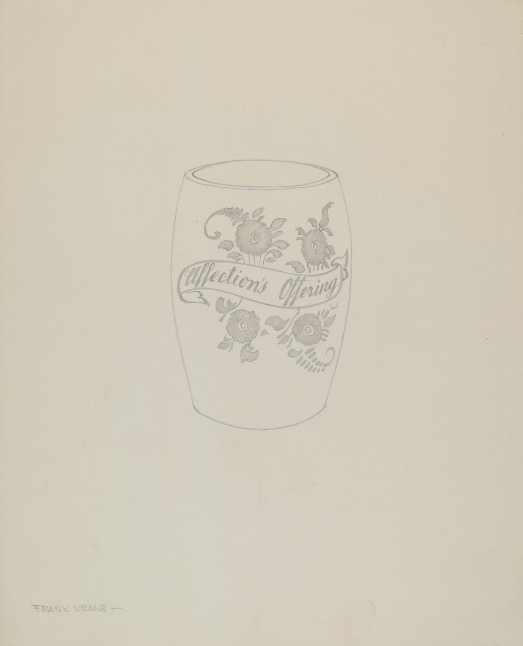 Amerikanischer böhmischer Glaskrug von Frank M. Keane