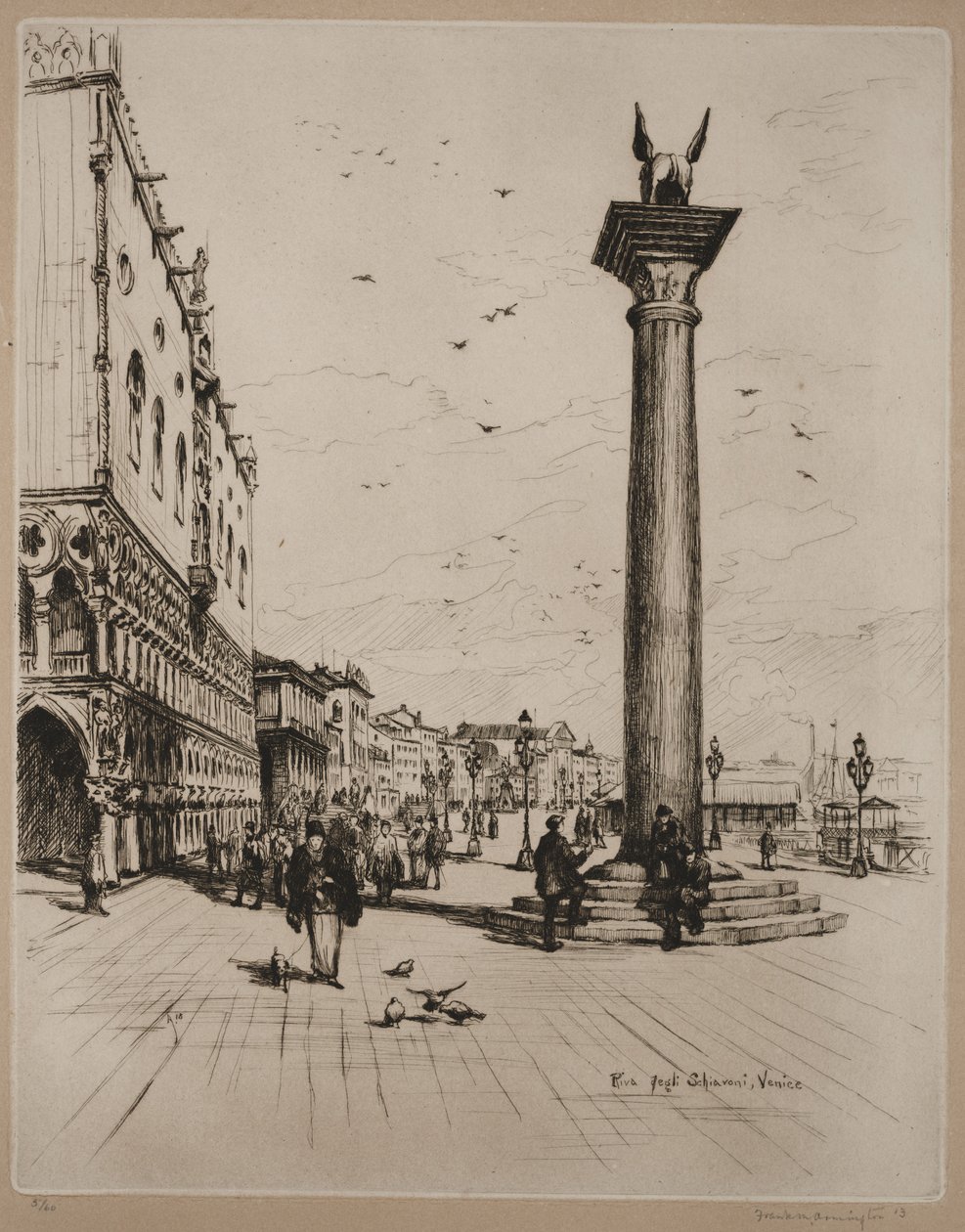 Riva Schiavone, Venedig von Frank Milton Armington
