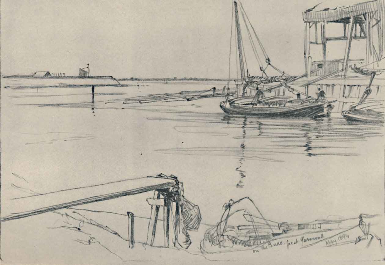Auf der Bure, Great Yarmouth, 1894, 1919 von Frank Short