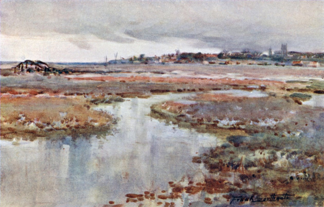 Blakeney, eine charakteristische Landschaft von Frank Southgate