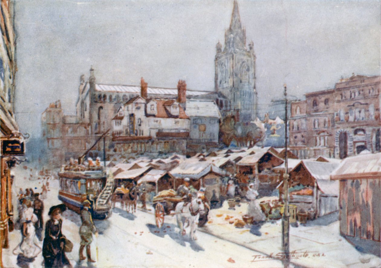 Marktplatz von Norwich von Frank Southgate