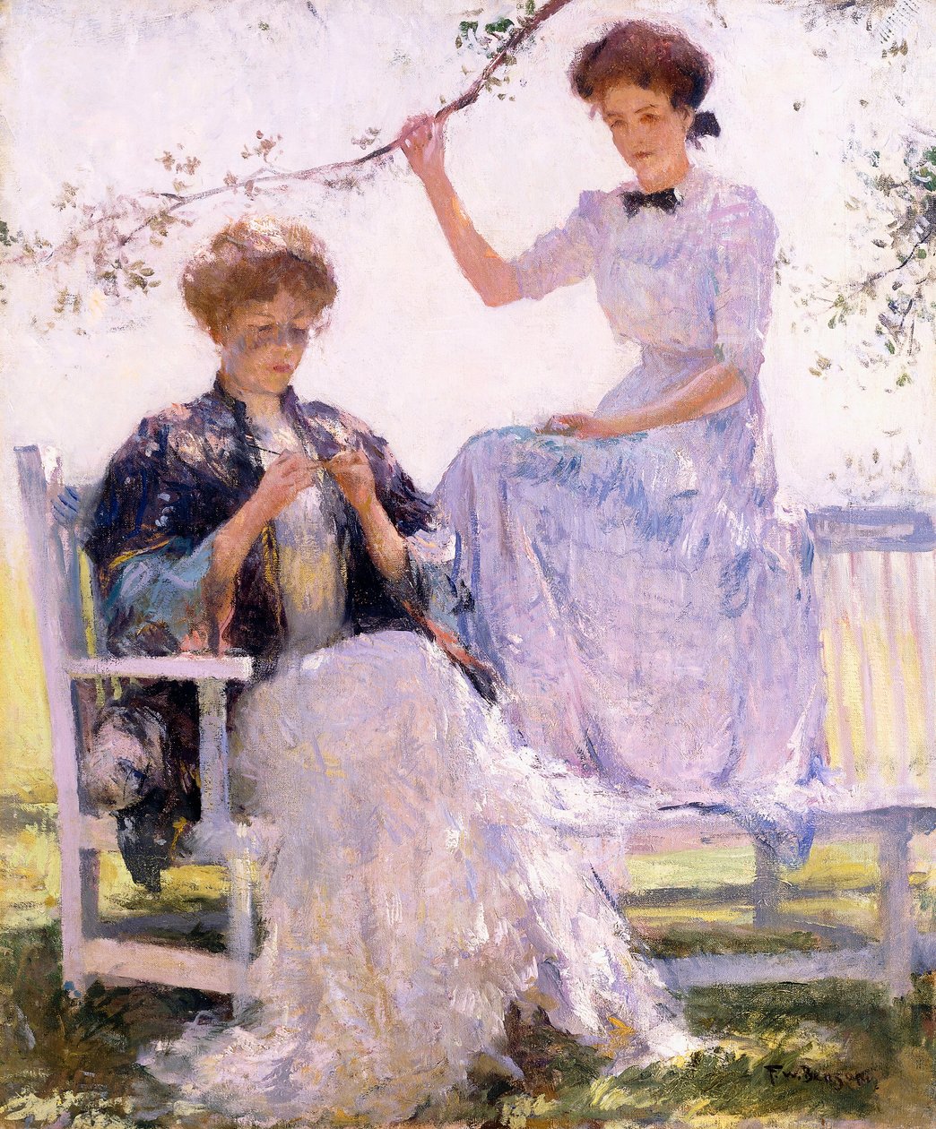 Sonnenschein und Schatten, um 1912 von Frank Weston Benson