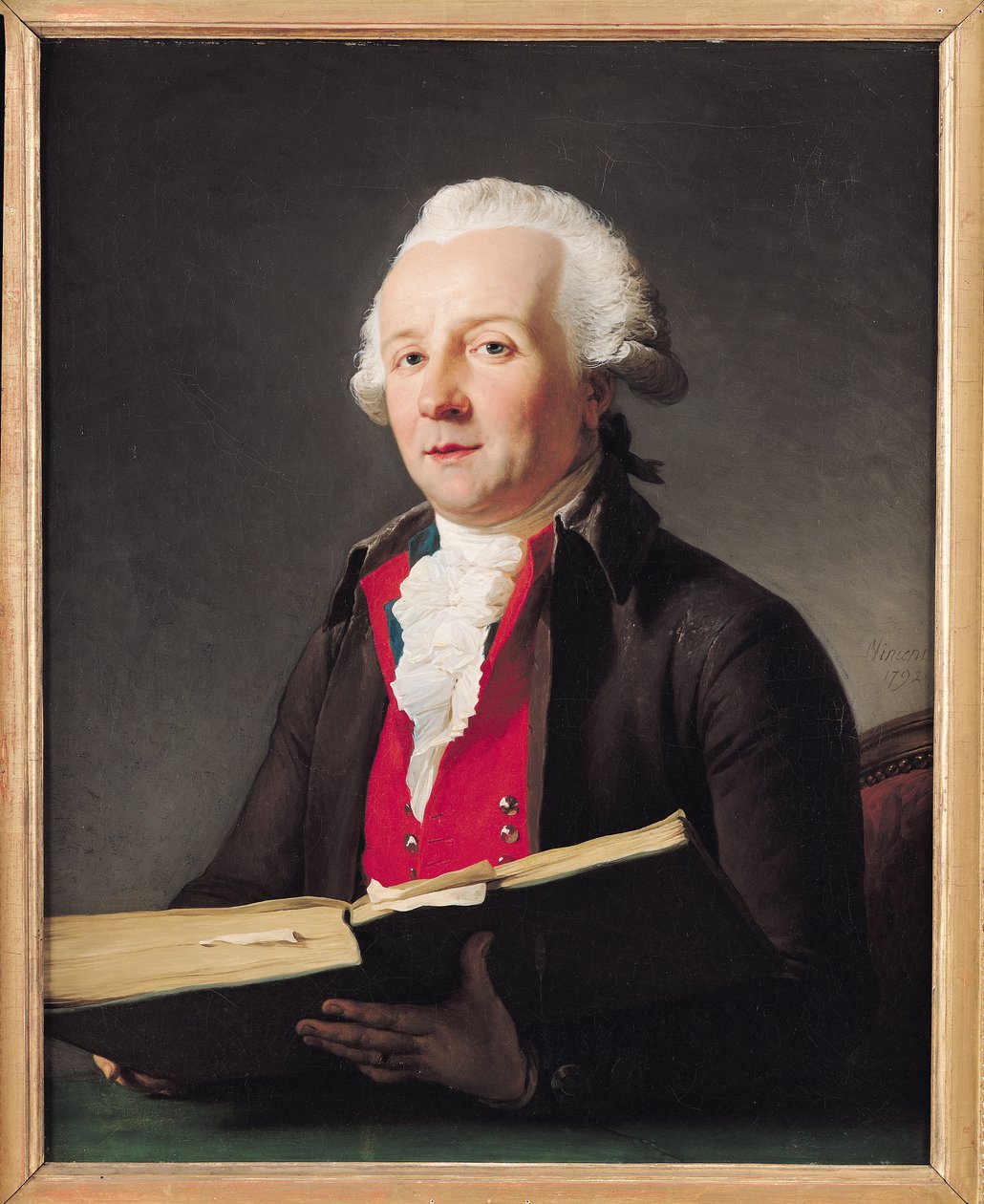 Porträt von Dazincourt (1747-1809) 1792 von François-André Vincent