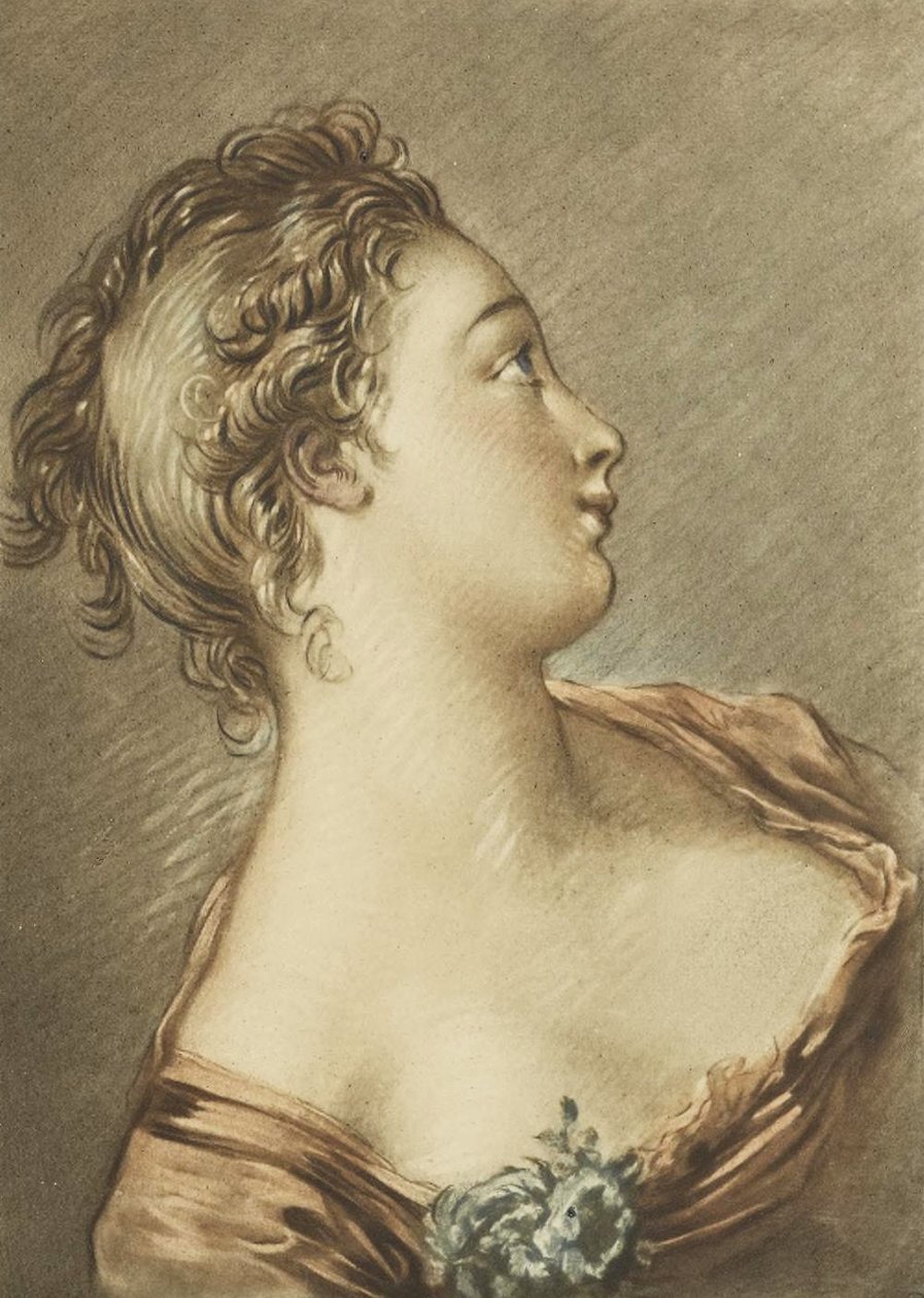 Frauenkopf von François Boucher