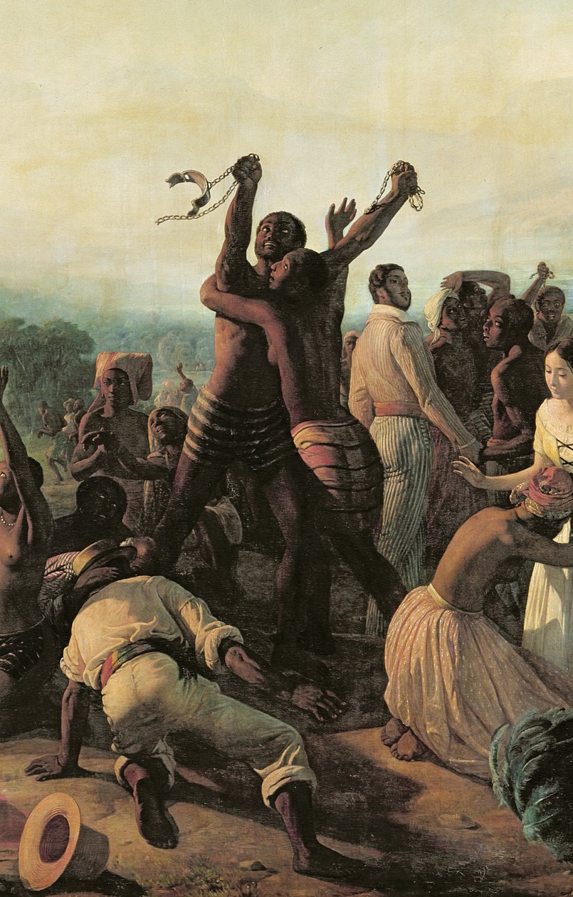 Proklamation der Abschaffung der Sklaverei in den französischen Kolonien, 23. April 1848, 1849 von François Auguste Biard