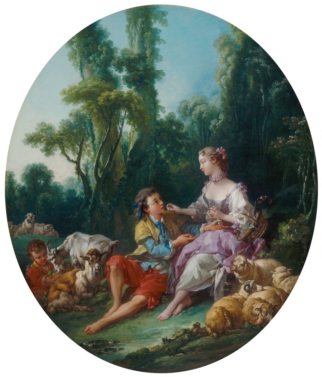 Denken sie an die Traube? (Pensent-ils au raisin?) von François Boucher