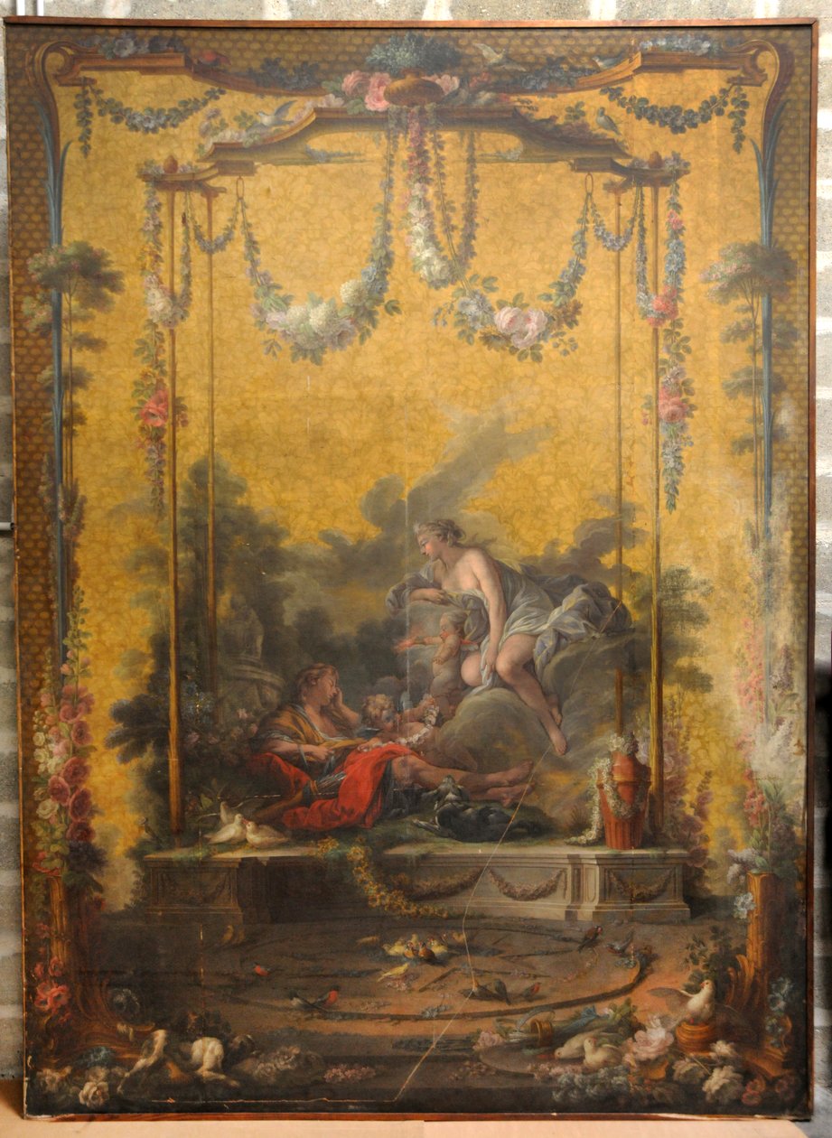 François Boucher, Maurice Jacques - Wandteppichkarton. Aurora und Cephalus von François Boucher