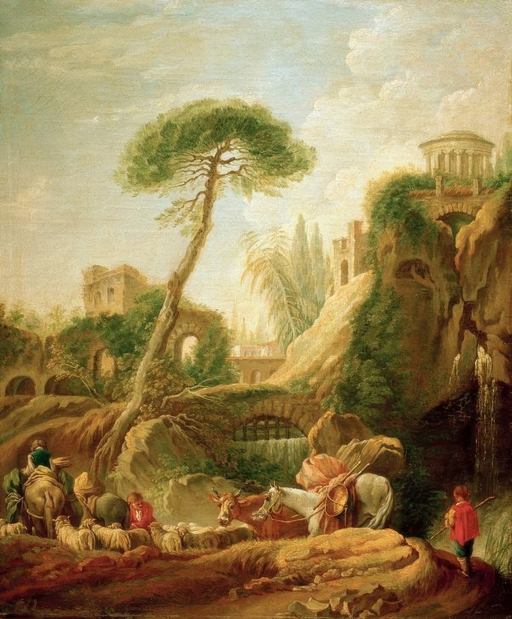 Phantasielandschaft bei Tivoli von François Boucher