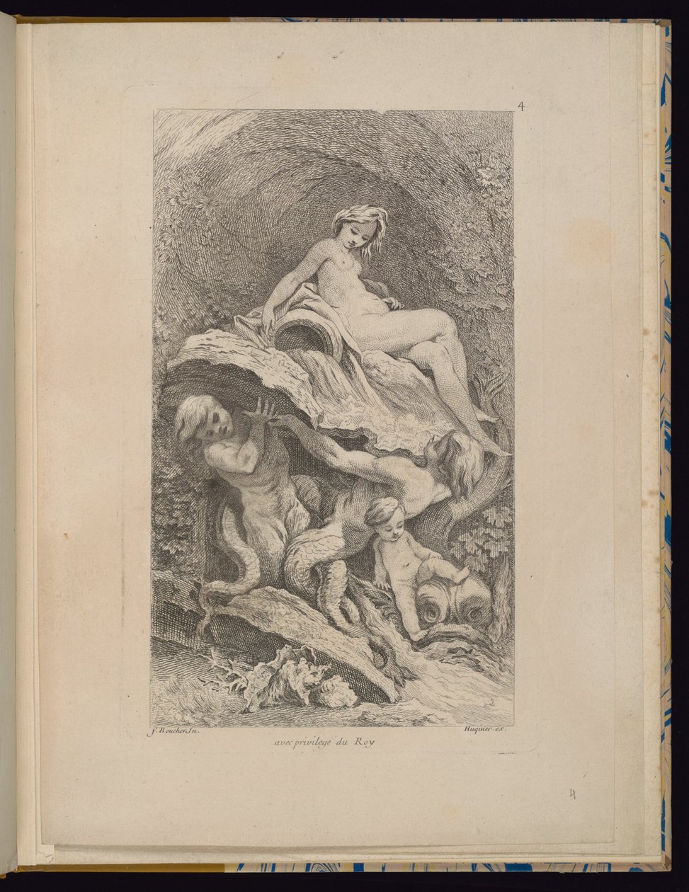 Tafel 4, Sammlung von Brunnen von François Boucher