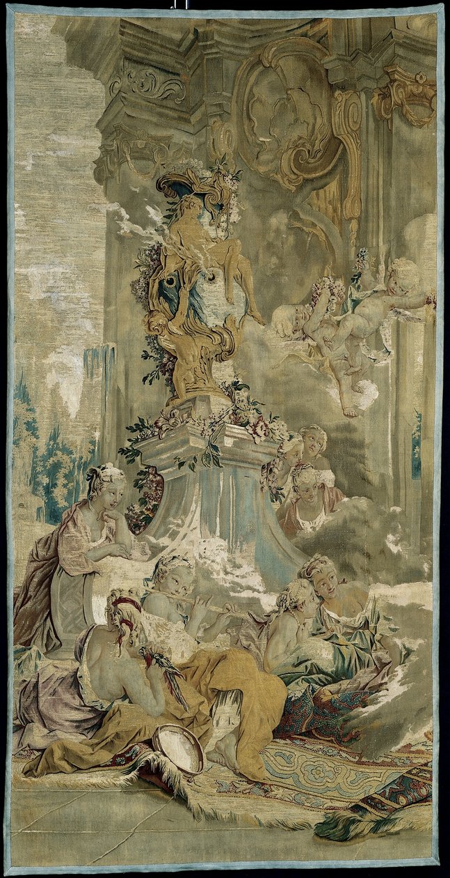 Psyches Eintritt in Cupids Palast [linkes Fragment], aus Die Geschichte von Psyche von François Boucher