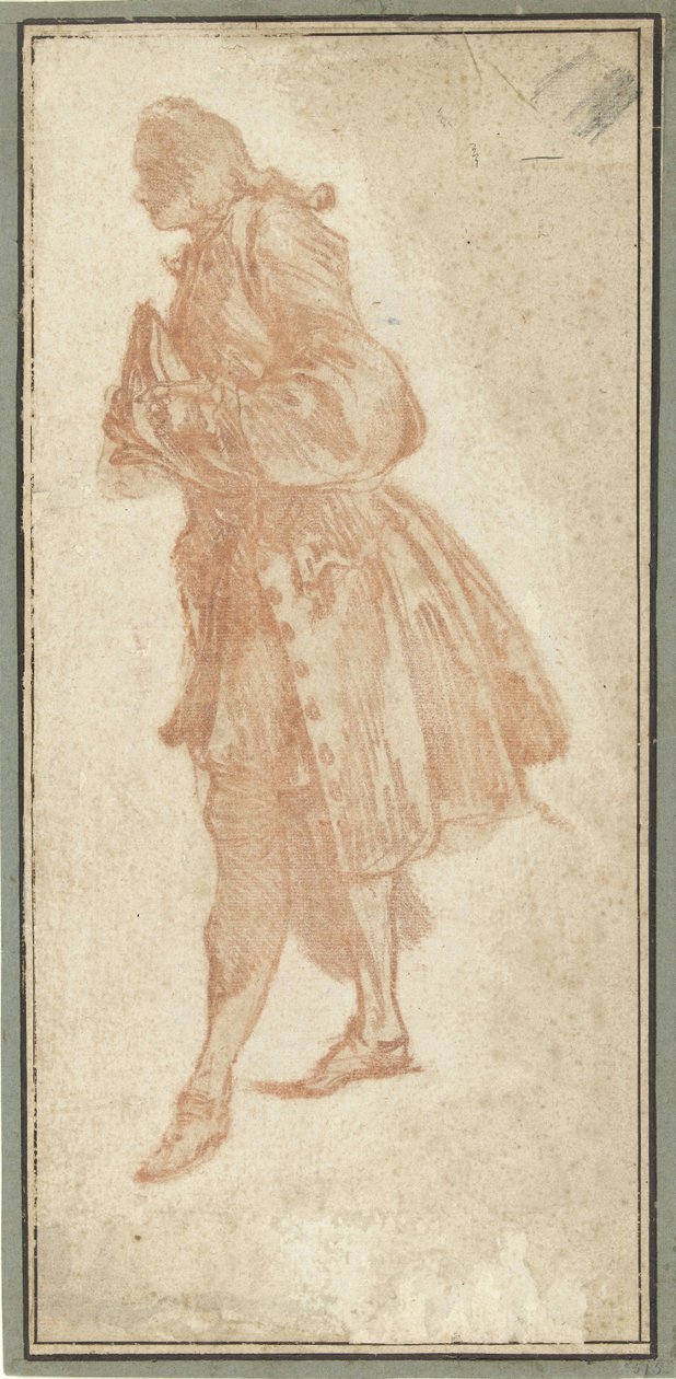 Studie für Philinte Illustration von Le Misanthrope aus der Ausgabe von 1734 von Molières Werken (Bd. III, S. 341) (Serientitel) von François Boucher