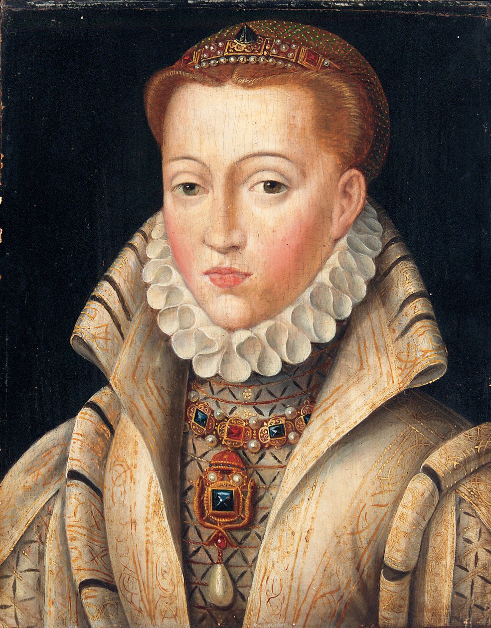 Porträt einer Dame, zuvor als Lady Jane Grey identifiziert von François Clouet