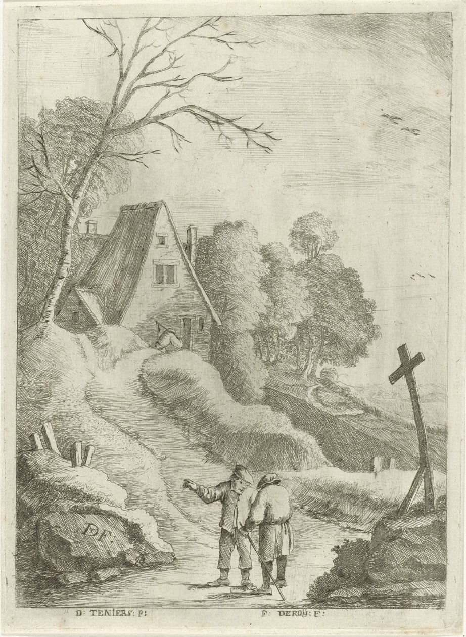 Hügelige Landschaft von François Deroy
