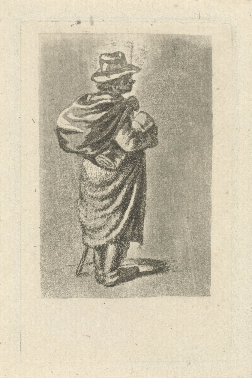Reisender mit Sack auf dem Rücken von François Joseph Pfeiffer (II)
