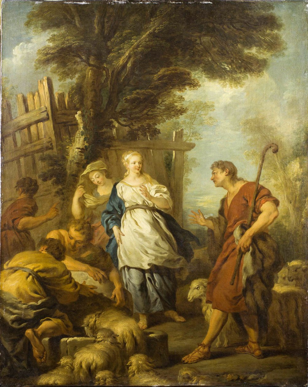 Jakob trifft Rachel am Brunnen von François Le Moyne