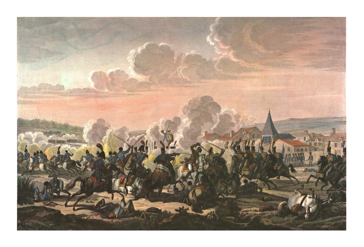 Tod von Prinz Louis von Preußen in der Schlacht bei Saalfeld, 10. Oktober 1806, ca. 1850 von François Pigeot