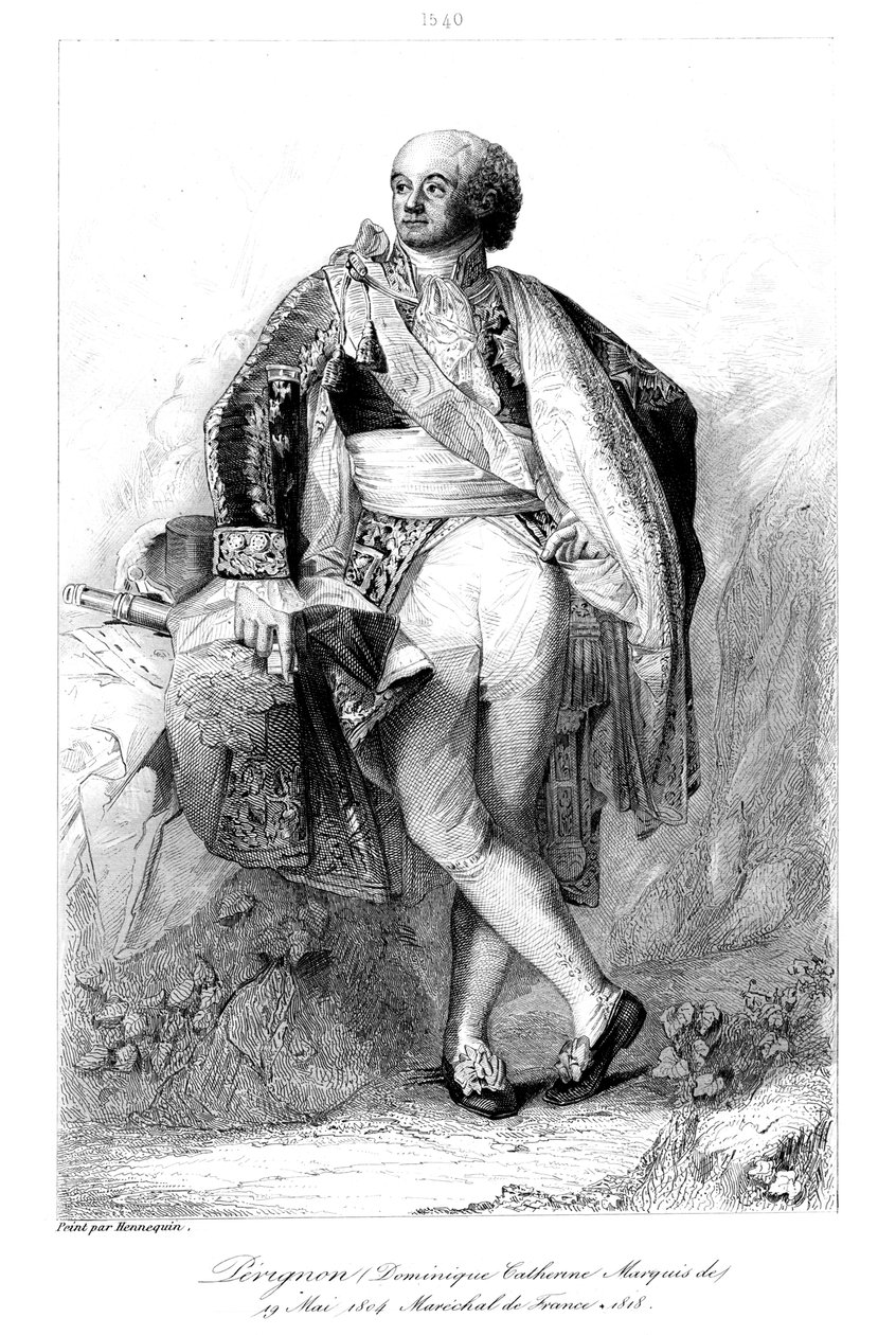 Dominique Catherine Perignon 1754-1818, Marquis de Grenade und Marschall von Frankreich, 1839 von François Pigeot