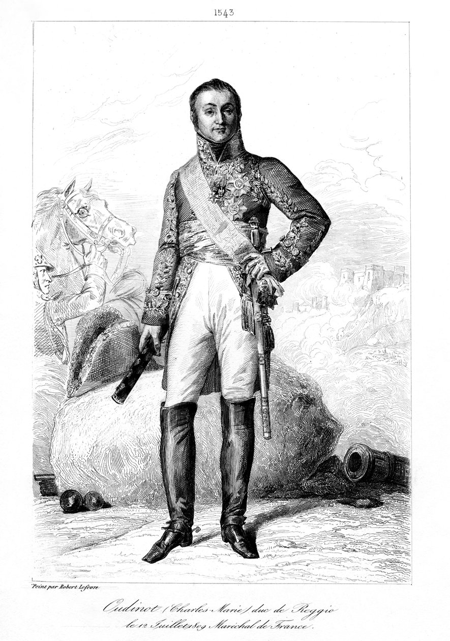 Nicolas Charles Oudinot 1767-1847, Herzog von Reggio und Marschall von Frankreich, 1839 von François Pigeot