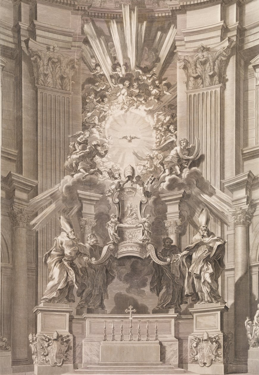 Cathedram S. Petri in interiore templi fronte...Tafel 41 aus dem Album 