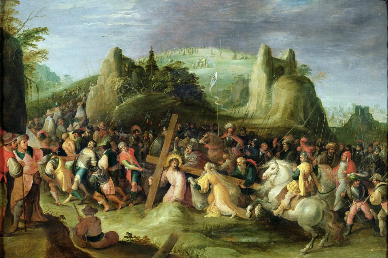 Christus auf dem Weg nach Golgatha von Frans II Francken the Younger
