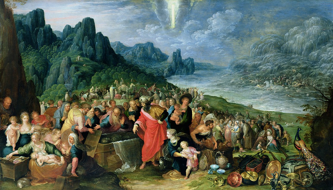 Die Israeliten am Ufer des Roten Meeres von Frans II Francken the Younger