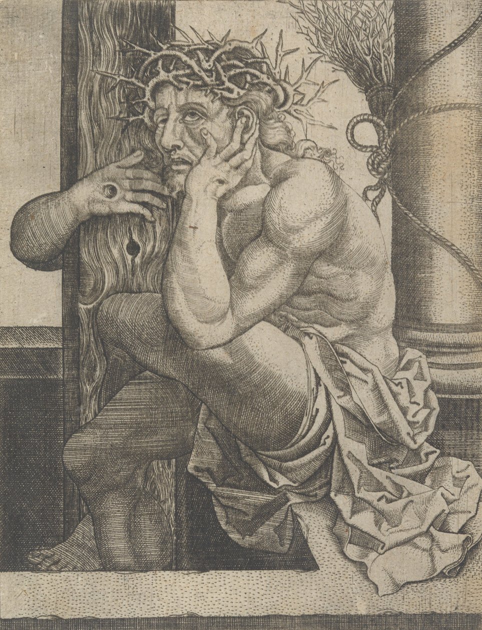 Christus als der Schmerzensmann, ca. 1522-25 von Frans Crabbe van Espleghem
