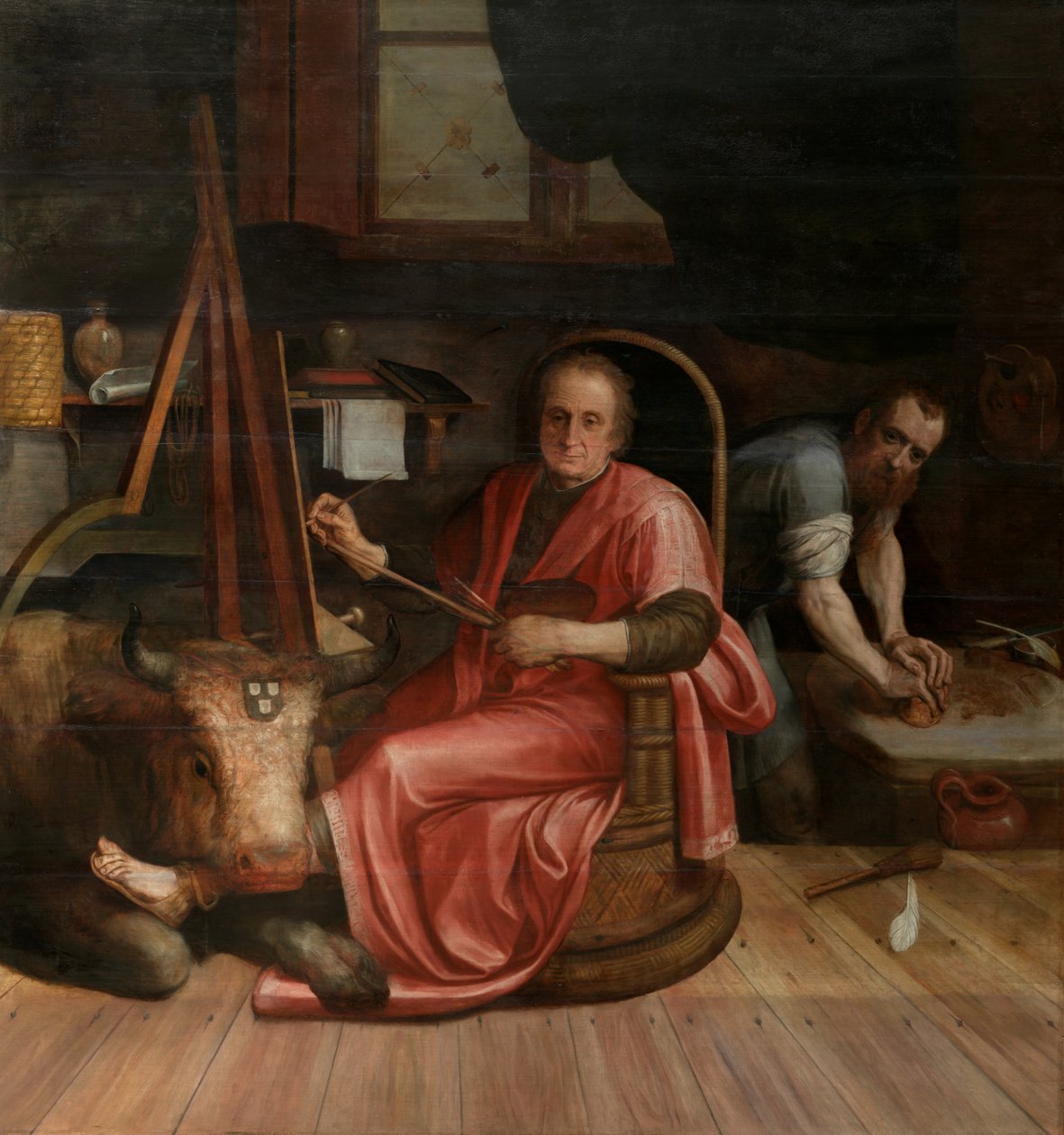 Der heilige Lukas malt die Madonna von Frans Floris