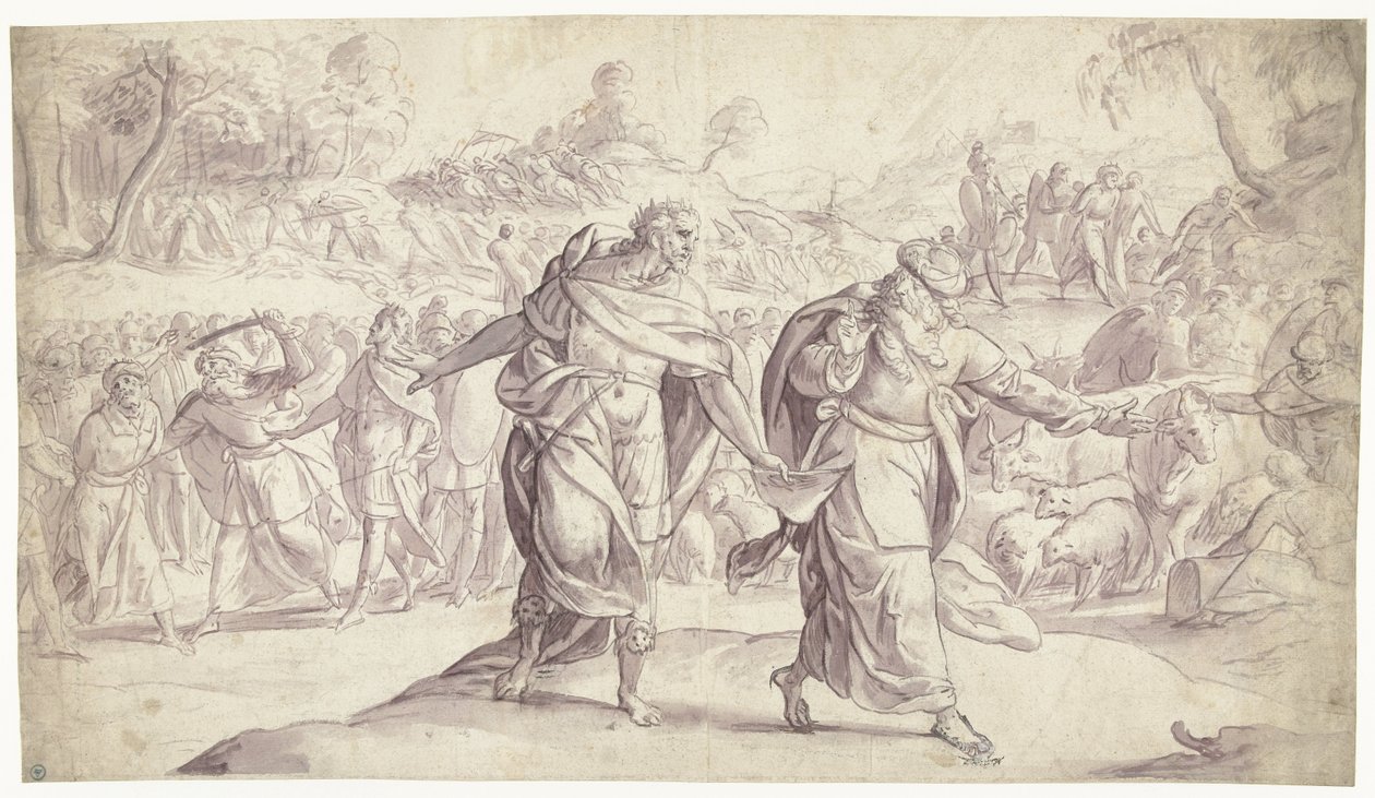 Josua lässt die fünf Könige der Ammoniter hinrichten (Historie von Josua) von Frans Francken (I)