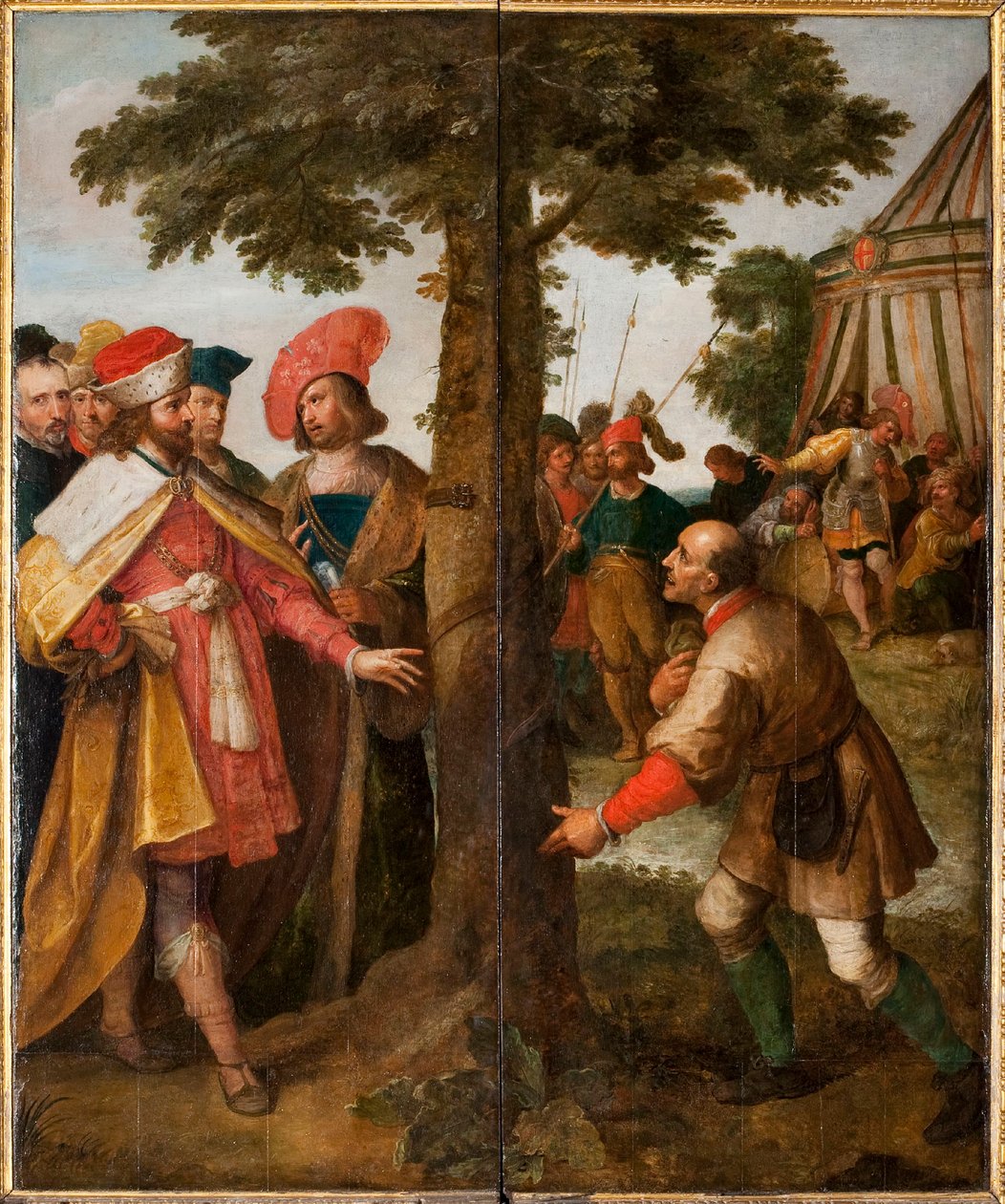 Das Wunder des gefällten Baumes. Das Wunder des Heiligen Gummarus, 1627 von Frans Francken the Younger
