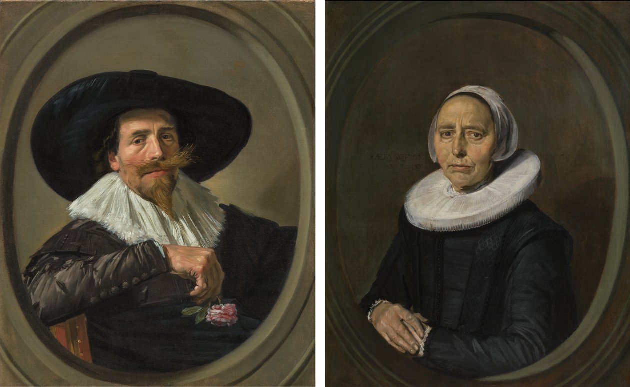 Frans Hals - Ehepaar Pieter Dircksz Tjarck und seine Frau von Frans Hals
