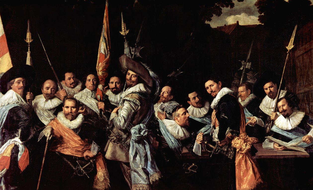 Treffen der Offiziere und Sergeanten der Kalivermänner Bürgerwehr von Frans Hals