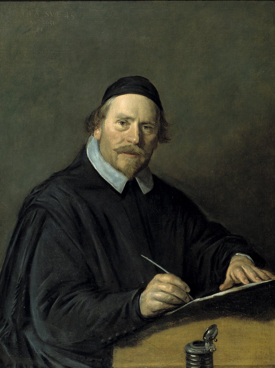 Nicolaas Stenius, oder Nicolaas van der Steen, katholischer Pastor von Akersloot, 1650 von Frans Hals