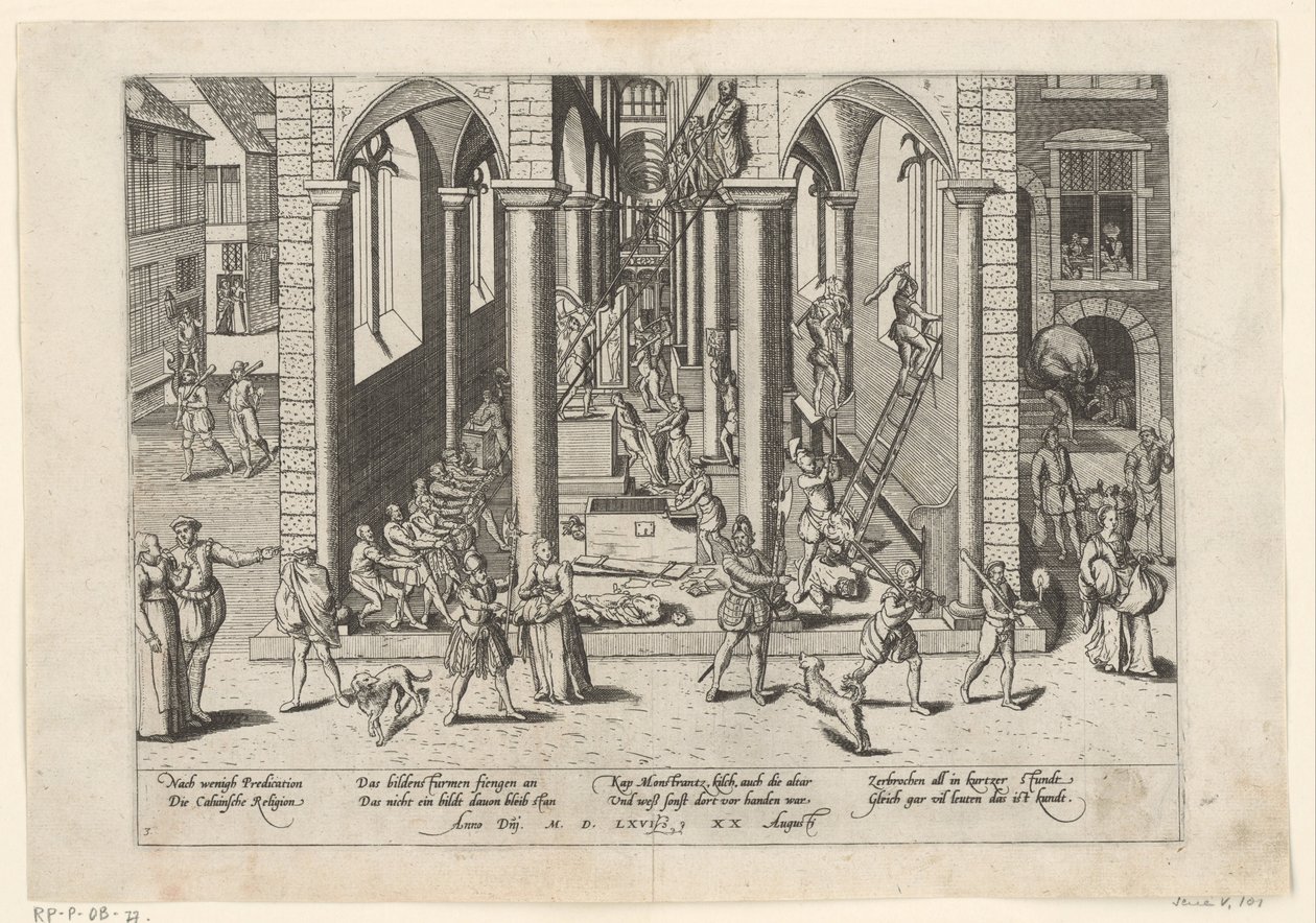 Bildersturm, 1566 von Frans Hogenberg