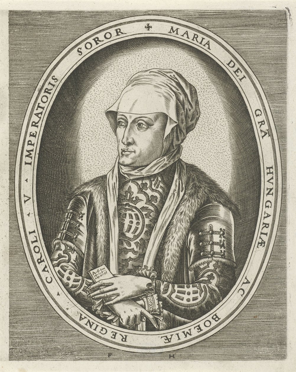 Porträt der Statthalterin Maria von Ungarn von Frans Huys
