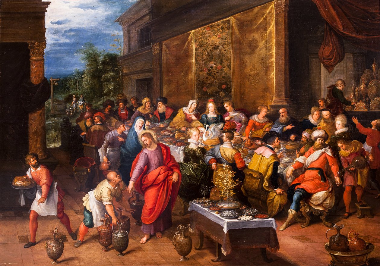 Die Hochzeit zu Kana von Frans II Francken